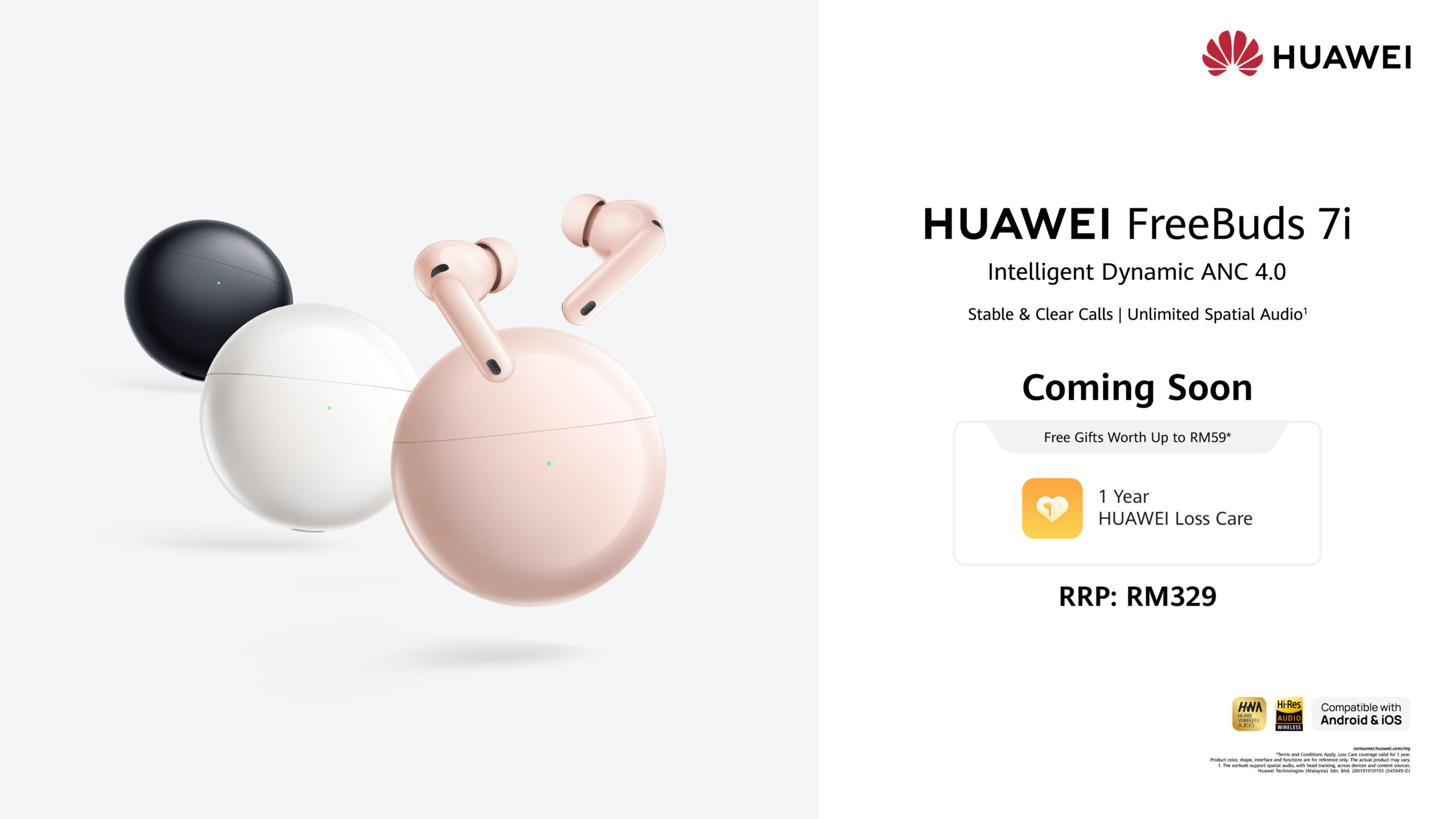 大马售价 RM329 起!HUAWEI nova 14 系列和 FreeBuds 7i 发布:50MP 前置双镜头、100W 快充! 11 FreeBuds 7i 1920x1080 KSP@2x 1 scaled