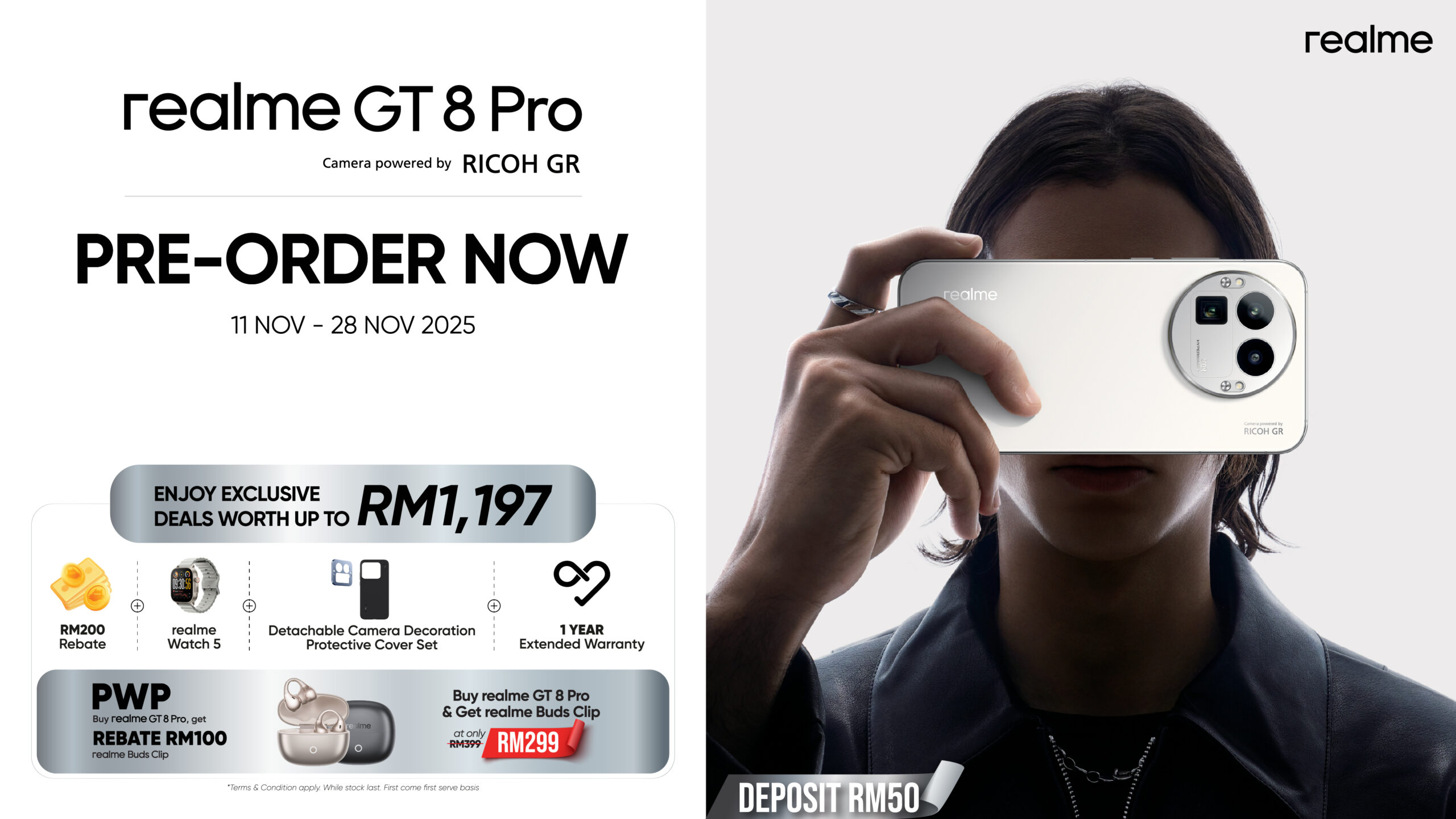 realme GT 8 Pro 将于 11 月 24 日大马发布!搭载骁龙8 Elite Gen 5、可换镜头设计! 3 realme GT8 Pro Launch Date KV 2 scaled