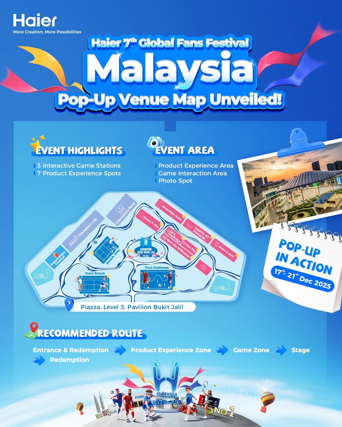 Haier 开启第七届全球粉丝节!Pavilion Bukit Jalil 快闪体验开跑:超多游戏玩、奖品等你赢! 3 598300107 1297956989031149 4050241464738135475 n