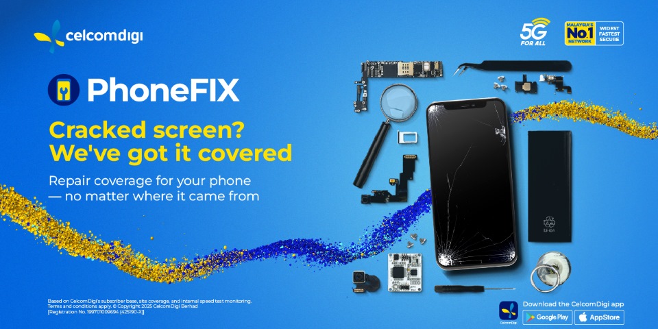 手机坏了不怕修不起!CelcomDigi 推出 PhoneFIX 服务:任何地方买的手机都能修,首月只要 RM1! 2 ENG CelcomDigi becomes Malaysias first telco to offer PhoneFIX repair coverage for devices bought anywhere