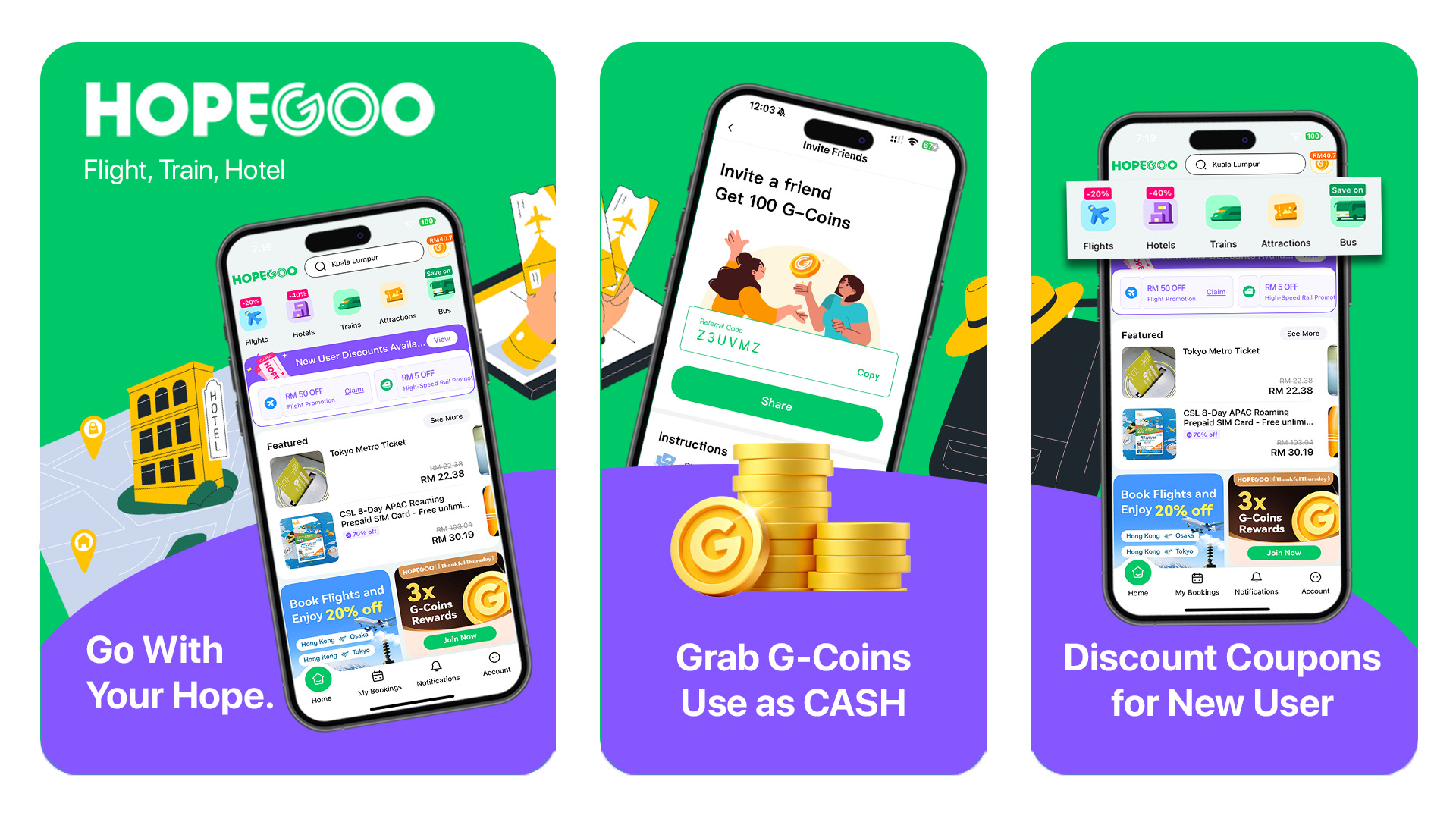 旅行安排更方便!HopeGoo一站式预定App大马上线:提供24/7一对一“管家”、行程规划安排等服务! 6 HopeGoo Malaysia Launch Hero Banner