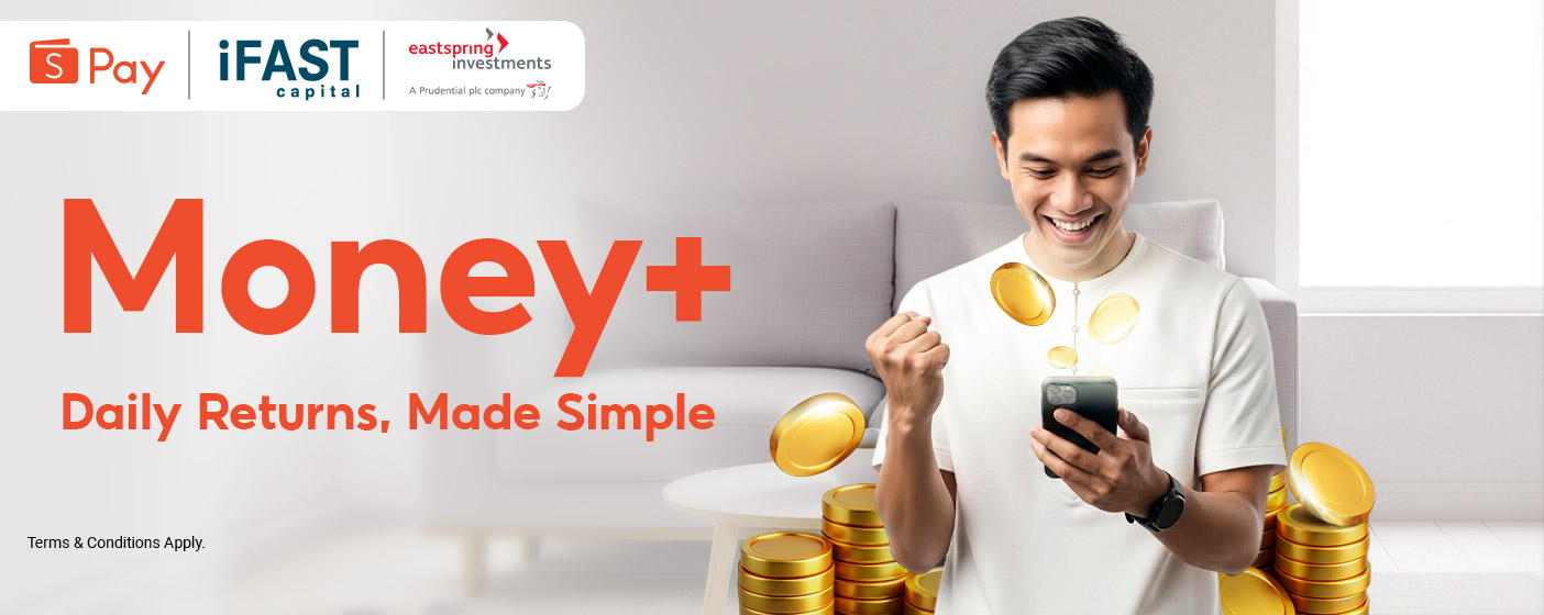 RM10 就能投资!ShopeePay 推出 Money+ 投资功能:RM10 起步,最高潜在 6% 年回酬! 2 Money Generic KV