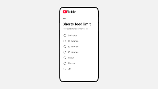 孩子刷视频刷不停?YouTube 新措施:家长可限制 Shorts 观看时间,强化青少年管控与内容推荐! 2 Shorts Feed Timer
