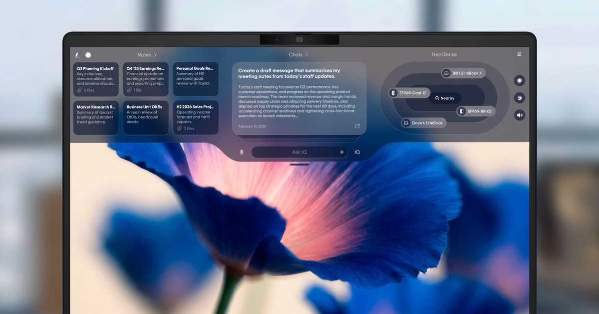 【HP Imagine 2026】HP IQ发布:提供AI工作功能、无线连接和传输文件等,春季上线! 3 【HP Imagine 2026】HP IQ发布:提供AI工作功能、无线连接和传输文件等,春季上线!