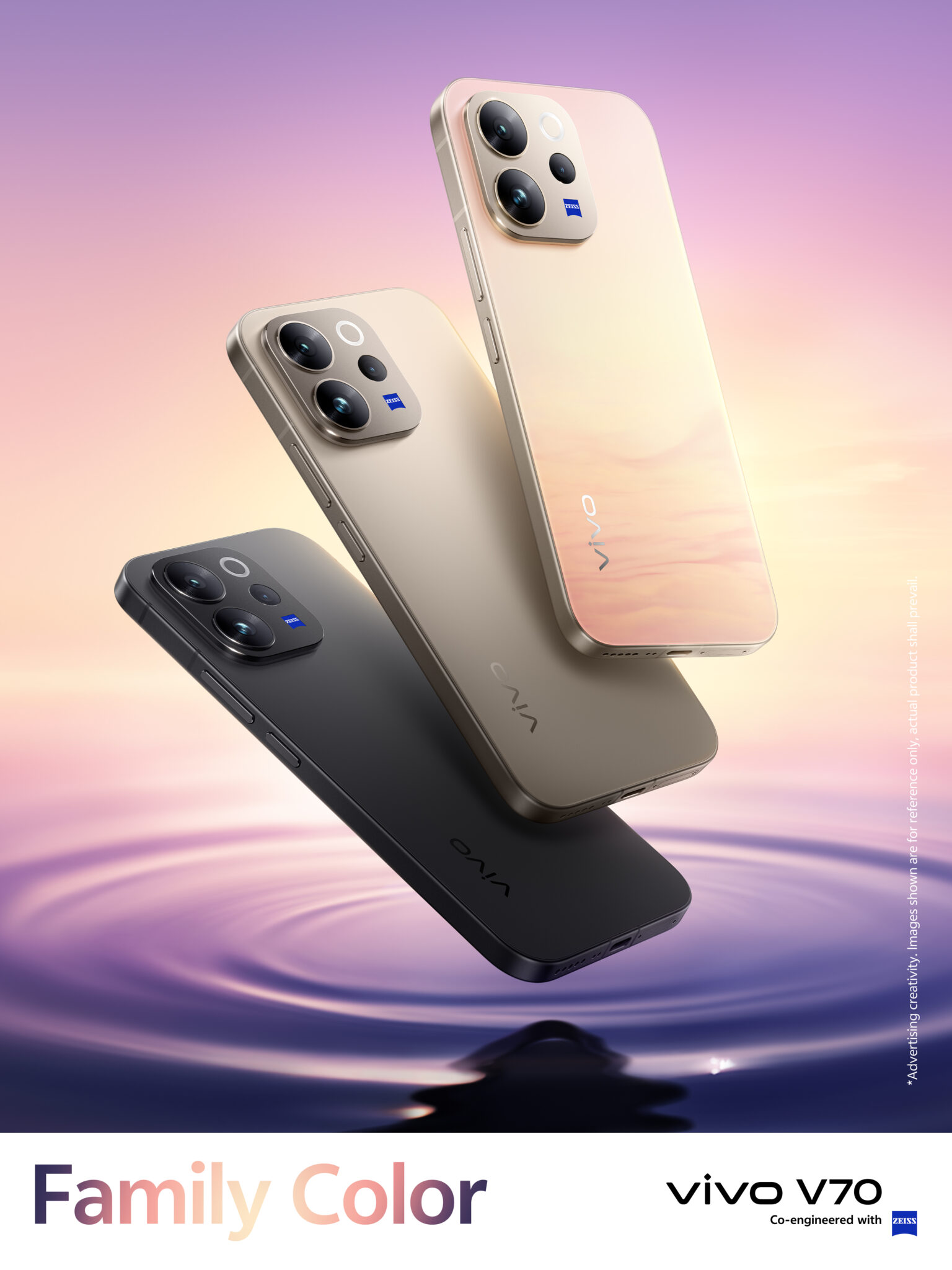 大马售价 RM1,999 起!vivo V70 发布:50MP ZEISS 超级长焦、6500mAh+90W! 8 vivo V70 Family Colour 1 1536x2048 1