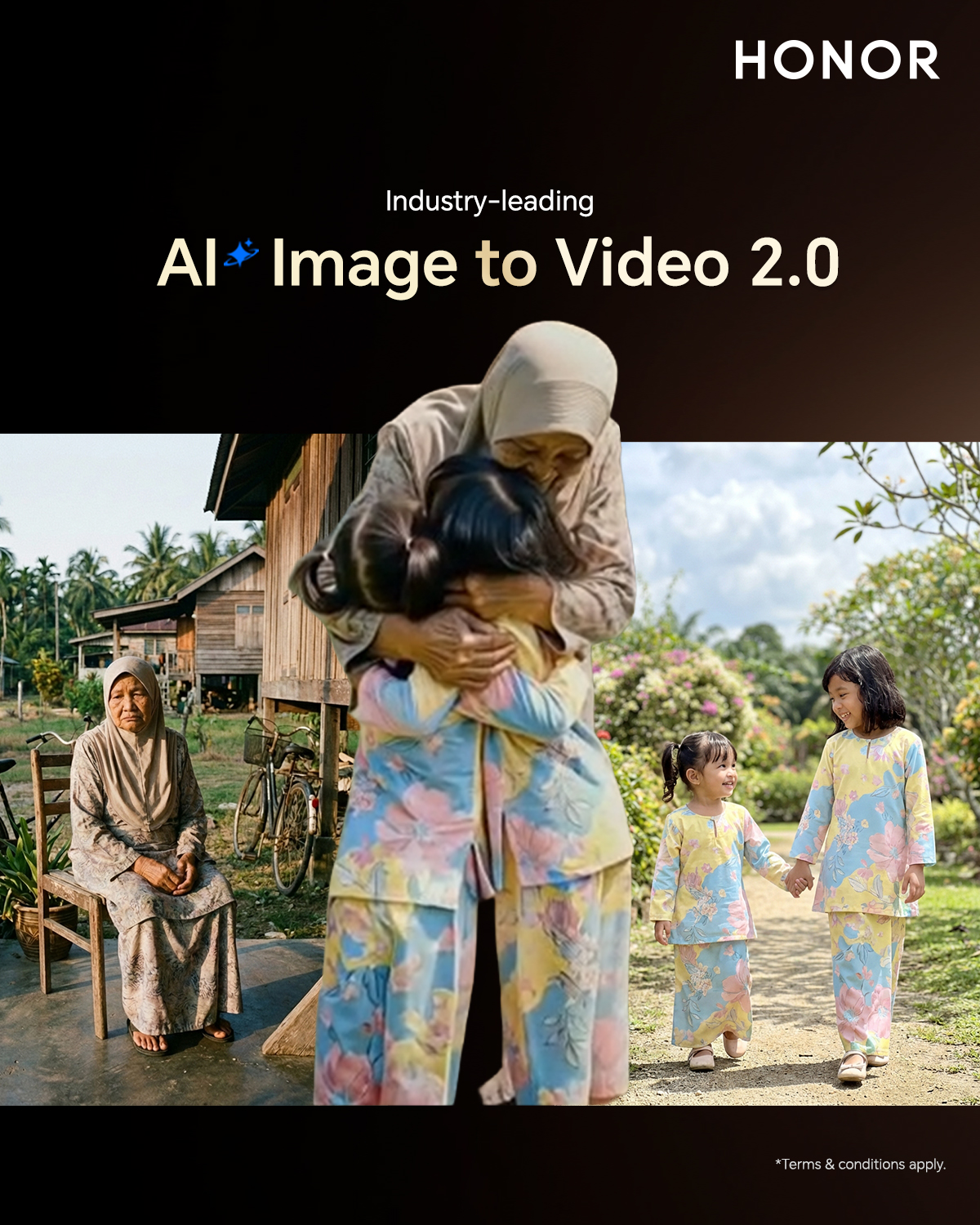 大马全球首发!HONOR 600 系列搭载全新 AI Image to Video 2.0:照片秒变视频,4 月 22 日见! 3 AI Image to Video 2.0 1