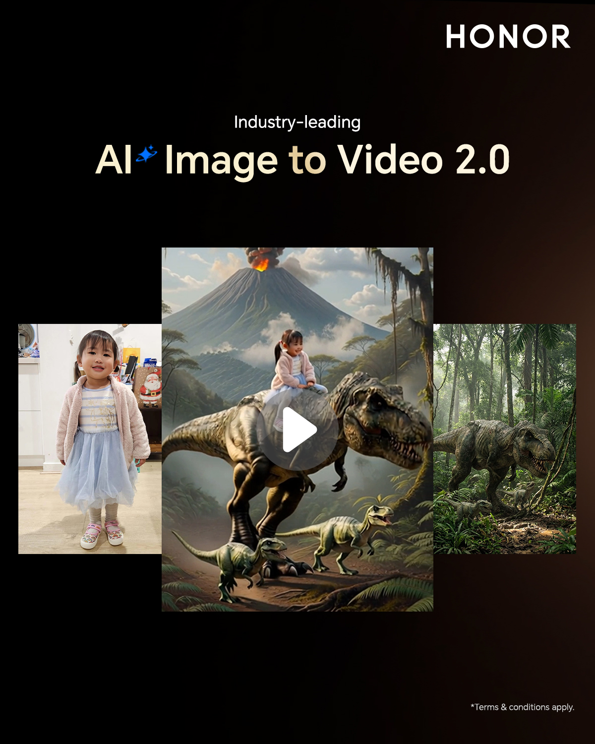 大马全球首发!HONOR 600 系列搭载全新 AI Image to Video 2.0:照片秒变视频,4 月 22 日见! 5 AI Image to Video 2.0 Customise Prompt 1
