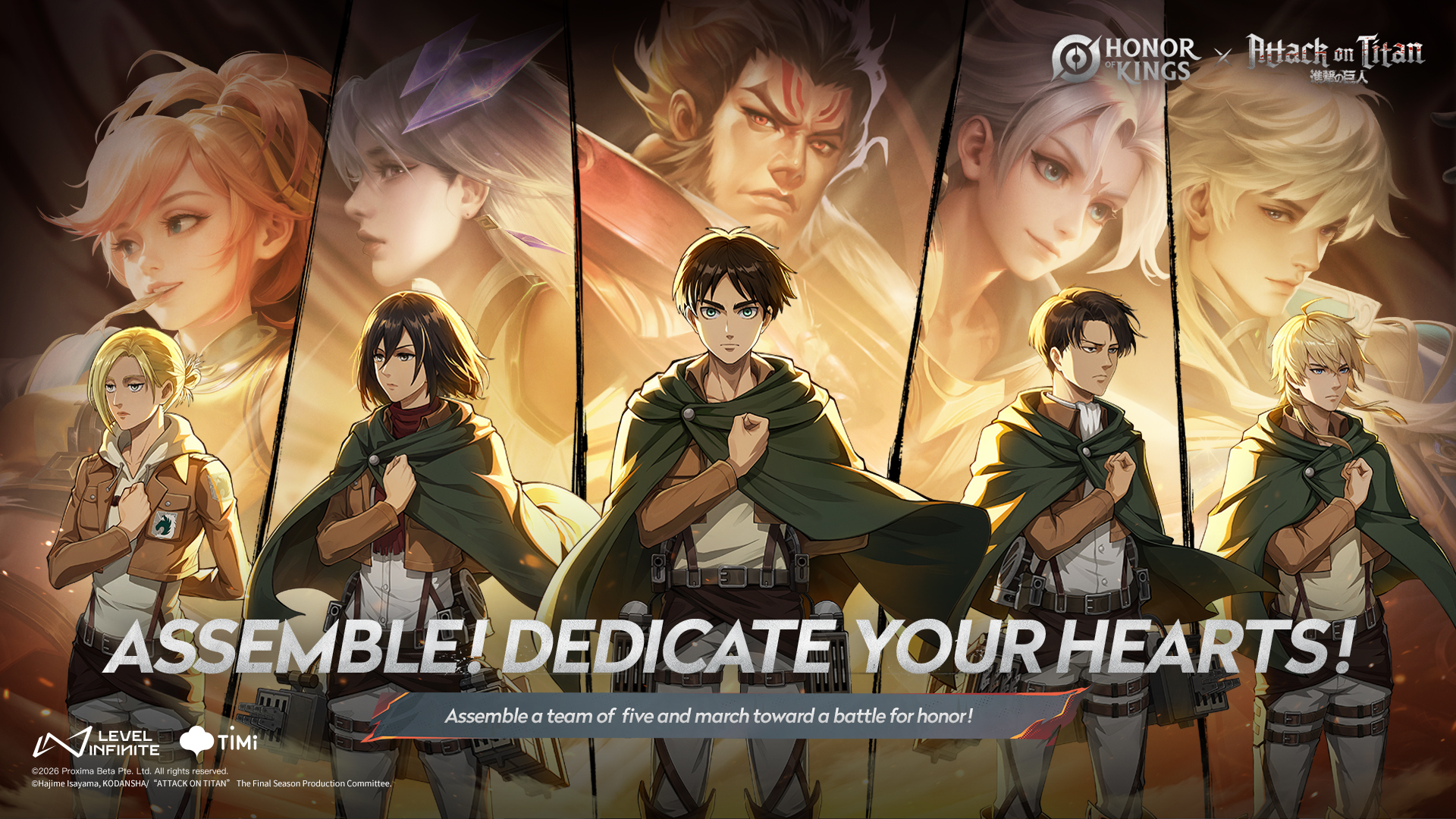 《Honor of Kings》x《进击的巨人》限时主题玩法确定5月1日上线!玩家可做任务解锁英雄皮肤 3 EN 2
