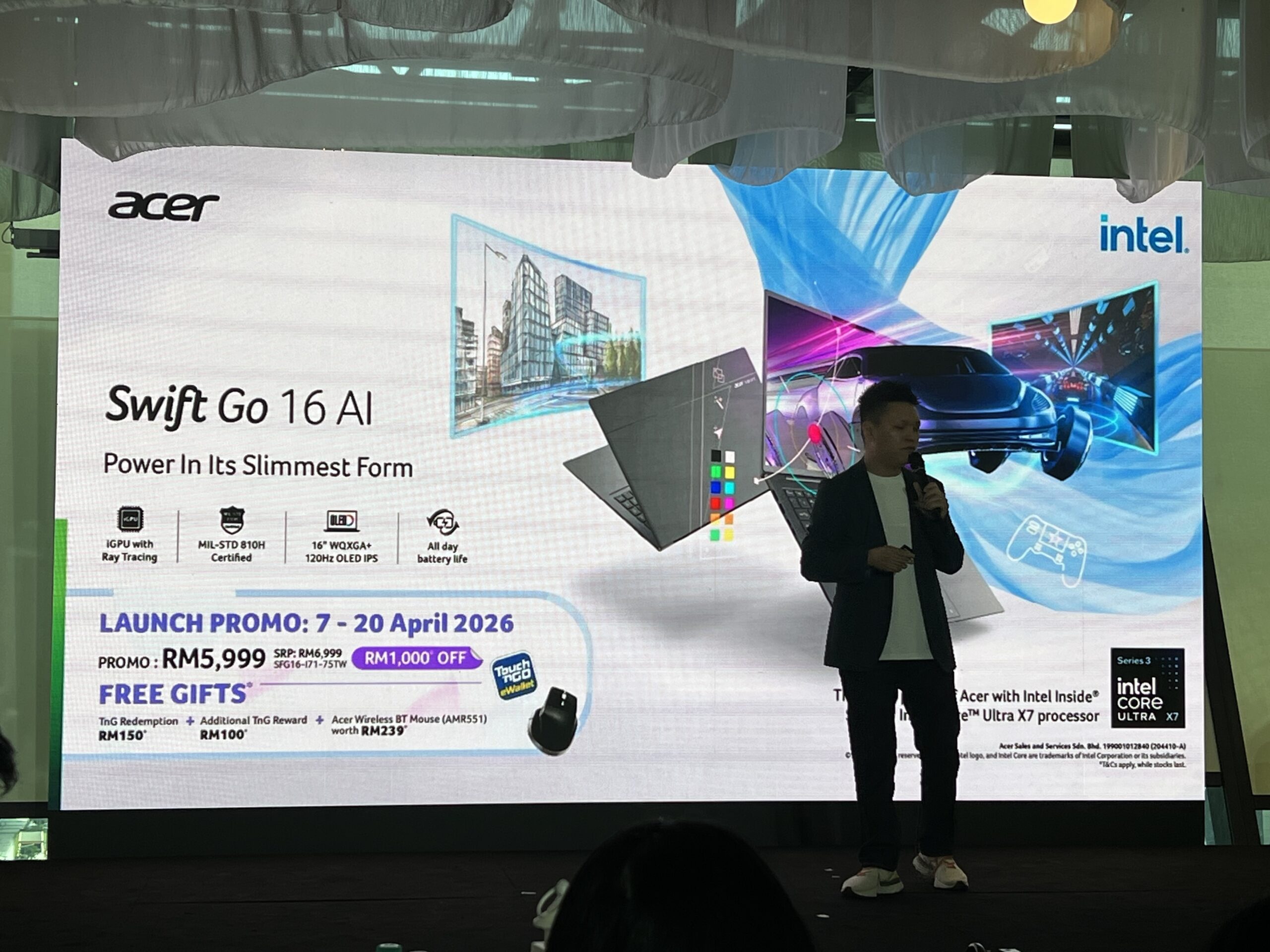 Acer新笔电发布:Intel Core Ultra 3系列、1kg不到的办公本以及一体式桌机等,售RM4399起! 7 IMG 0668 scaled