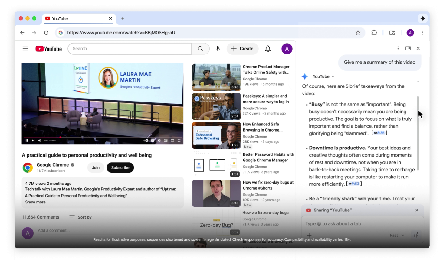 Gemini in Chrome登陆大马：AI直接在浏览器帮你总结网页、发email等