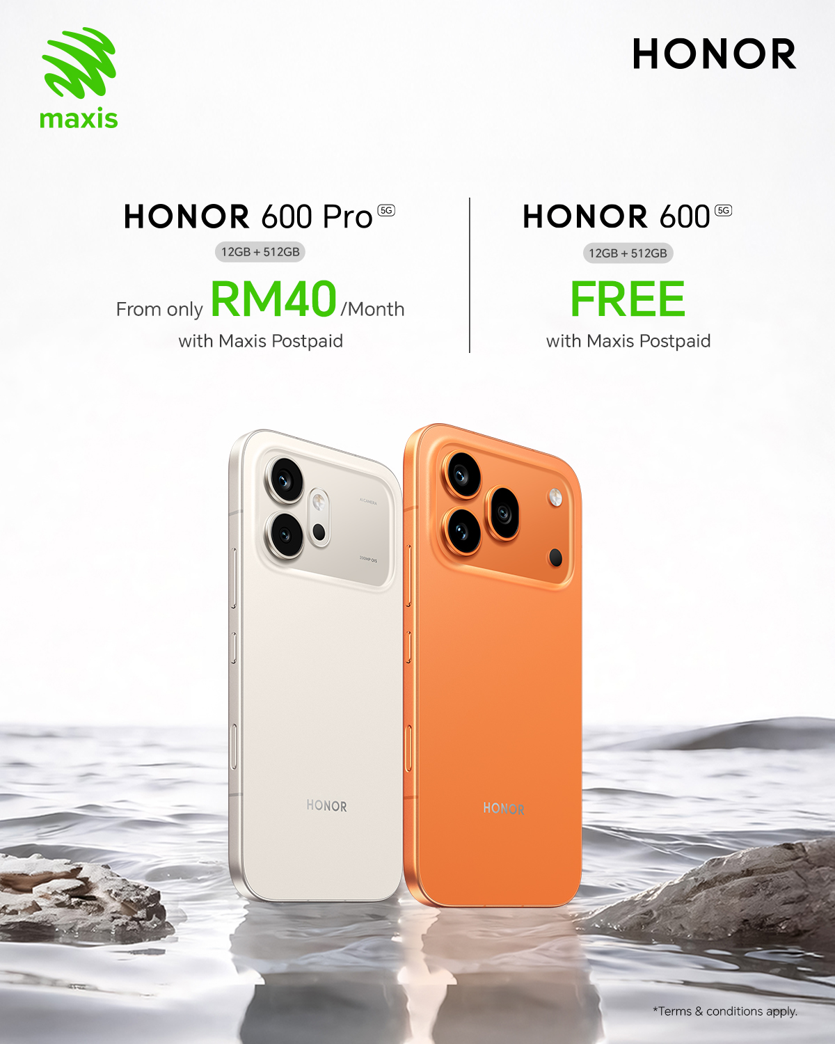 HONOR 600 Series Maxis Plan