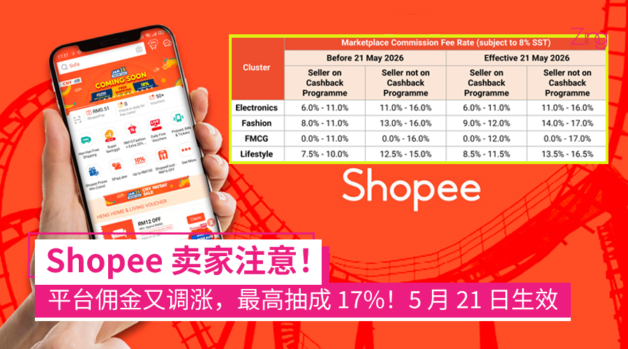 Shopee 又涨佣金