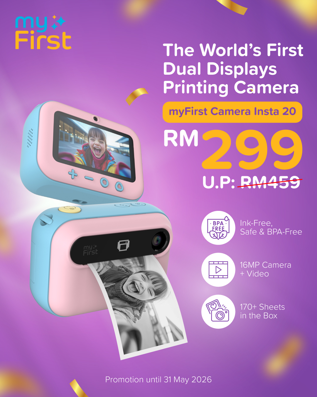 myFirst Camera Insta 20 RM299 Promo