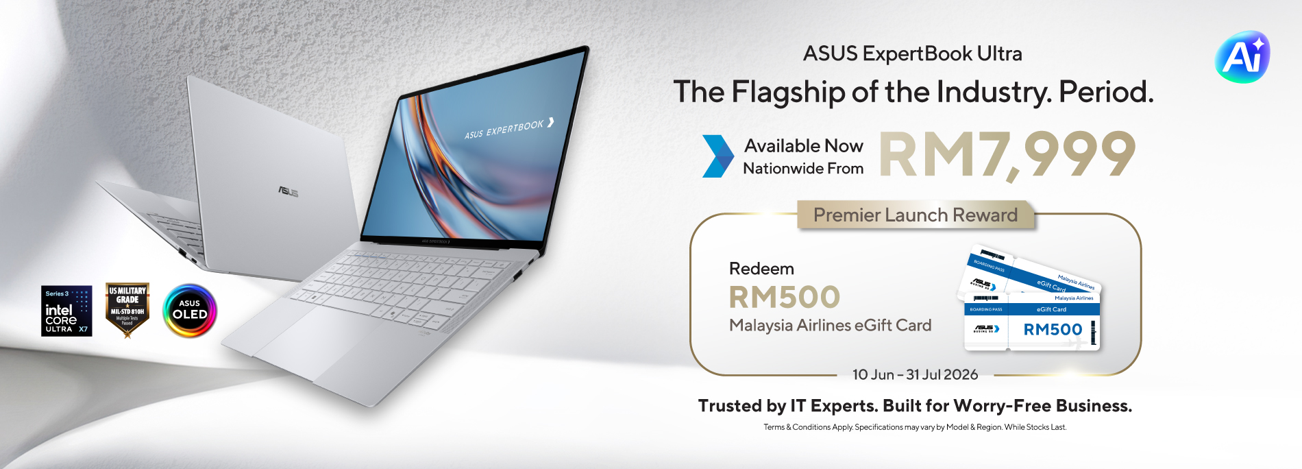 ASUS ExpertBook Ultra发布:最高搭载Intel Core Ulta X7、50W TDP超低功耗等,RM7999起! 5 11029 1900