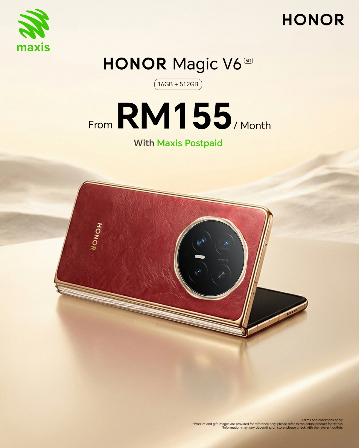HONOR Magic V6 Maxis Plan
