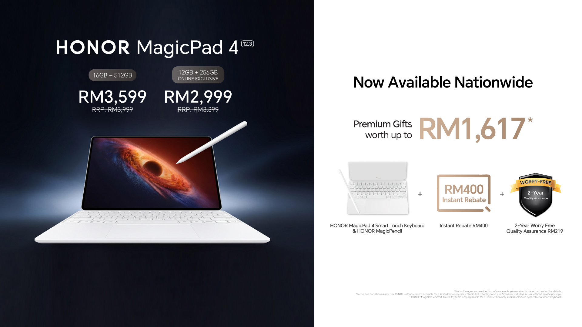 HONOR Magic V6、MagicPad 4 大马开卖!现在购买可免费拿价值最高 RM2597 赠品! 10 HONOR MagicPad 4 Now Available Nationwide