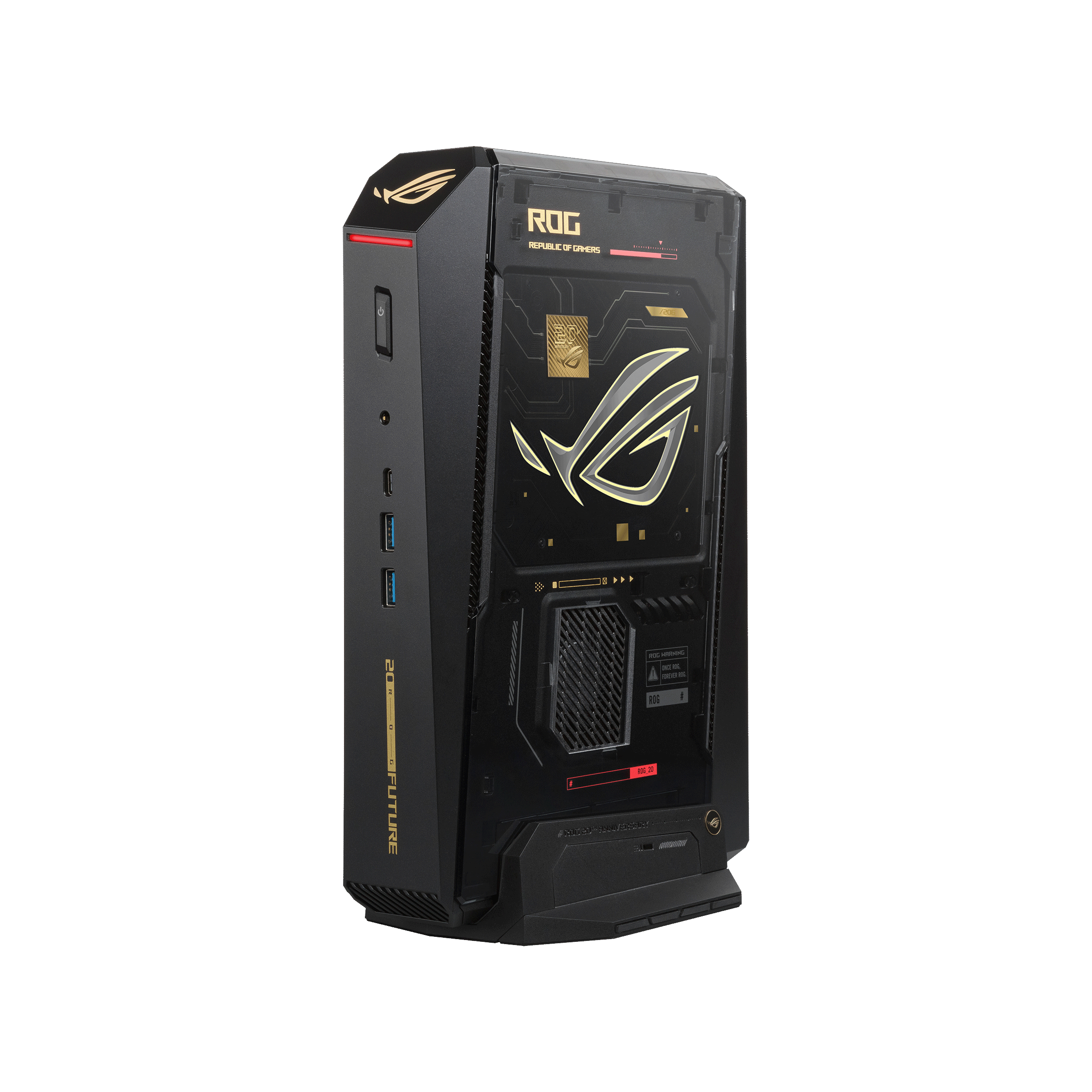 ROG NUC 16 Edition Front View with Light On