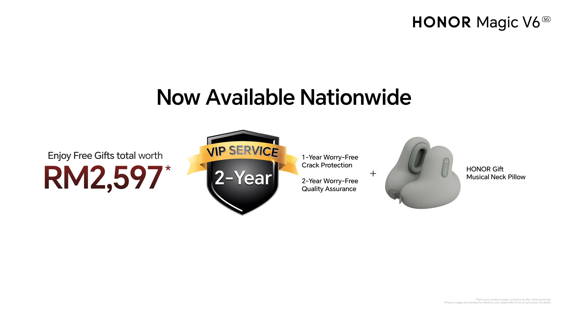 HONOR Magic V6、MagicPad 4 大马开卖!现在购买可免费拿价值最高 RM2597 赠品! 6 The HONOR Magic V6 free gift bundle KV