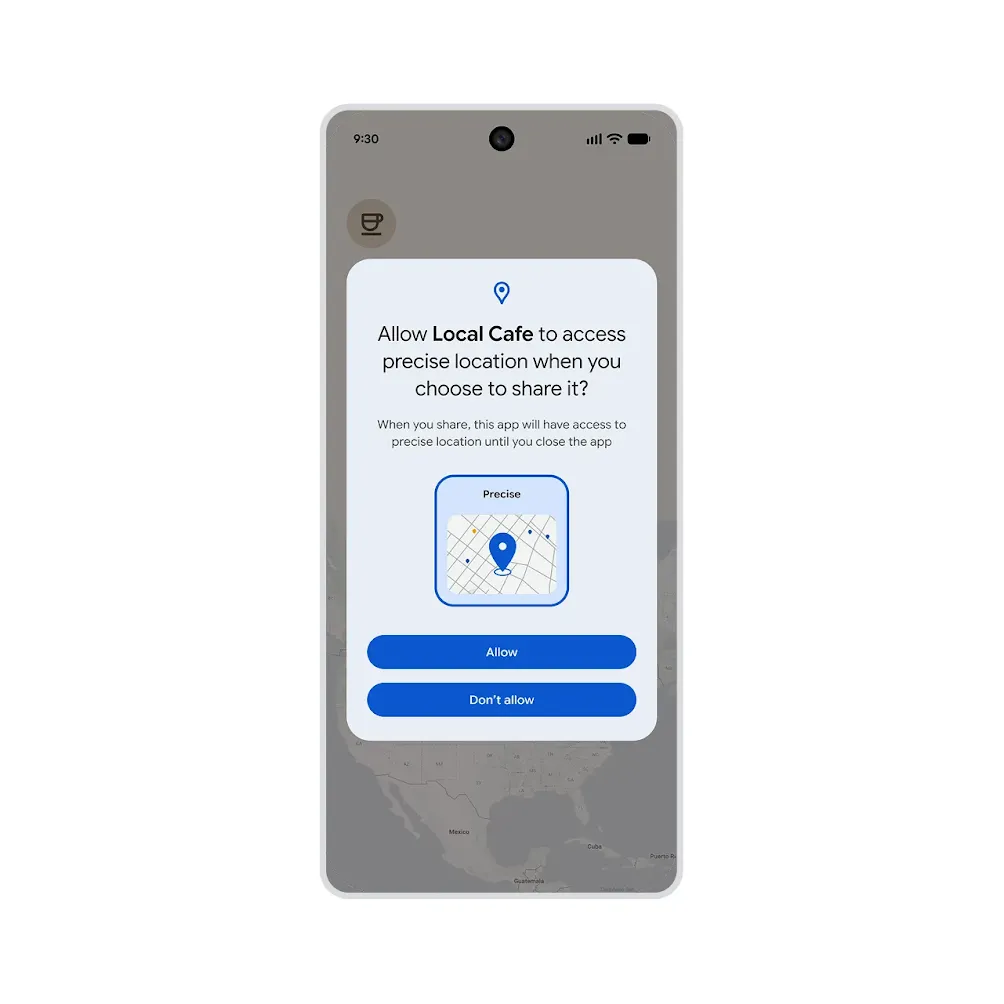Android 17正式版发布:更有效率的切换App、更好的防盗和游戏体验等! 6 us ggl android 17 blog assets location button a17 1280x1280 greyborder v3