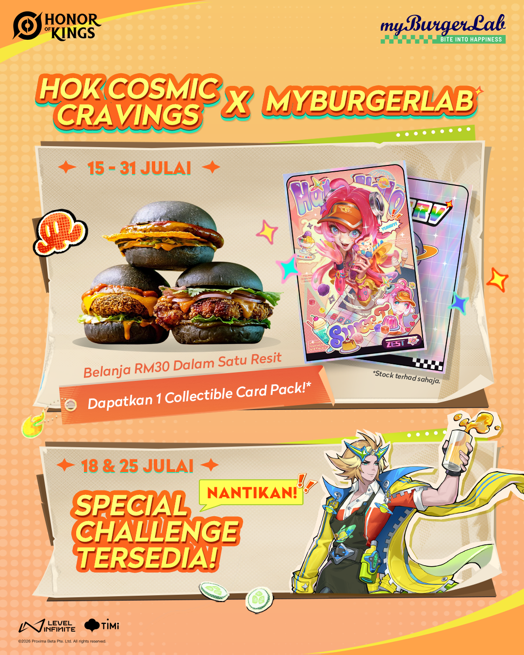 《Honor of Kings》合作 myBurgerLab 推出限时活动!吃汉堡送限定闪卡、夏侯惇/艾琳/莱西奥英雄有专属大马美食主题皮肤! 5 Outlook f2hio0hv 1