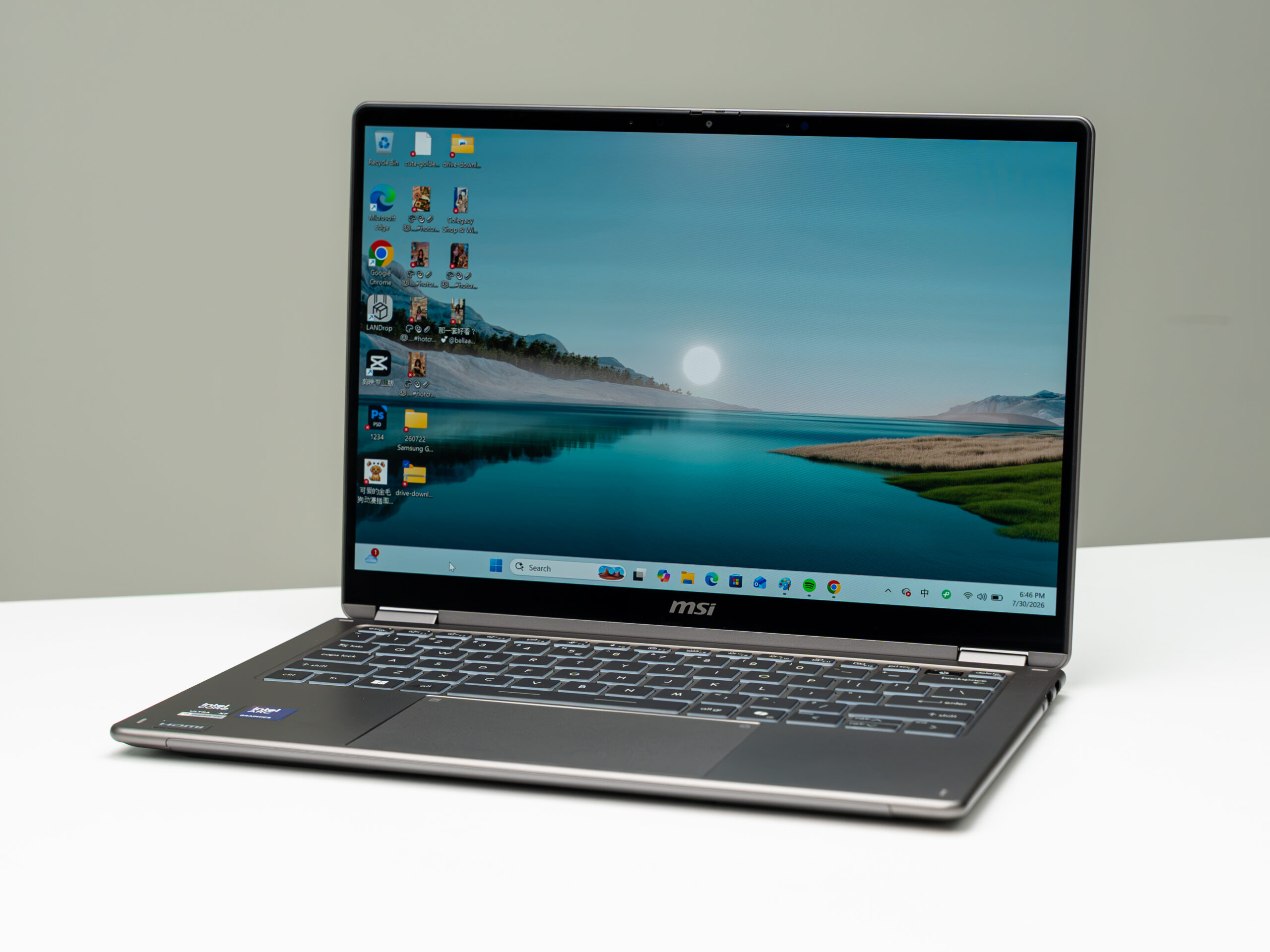 MSI Prestige 14 Flip AI Plus体验:360°折翻、触控笔,自带Intel Arc显卡文书到影音剪辑都管用! 5 DSC07632 scaled