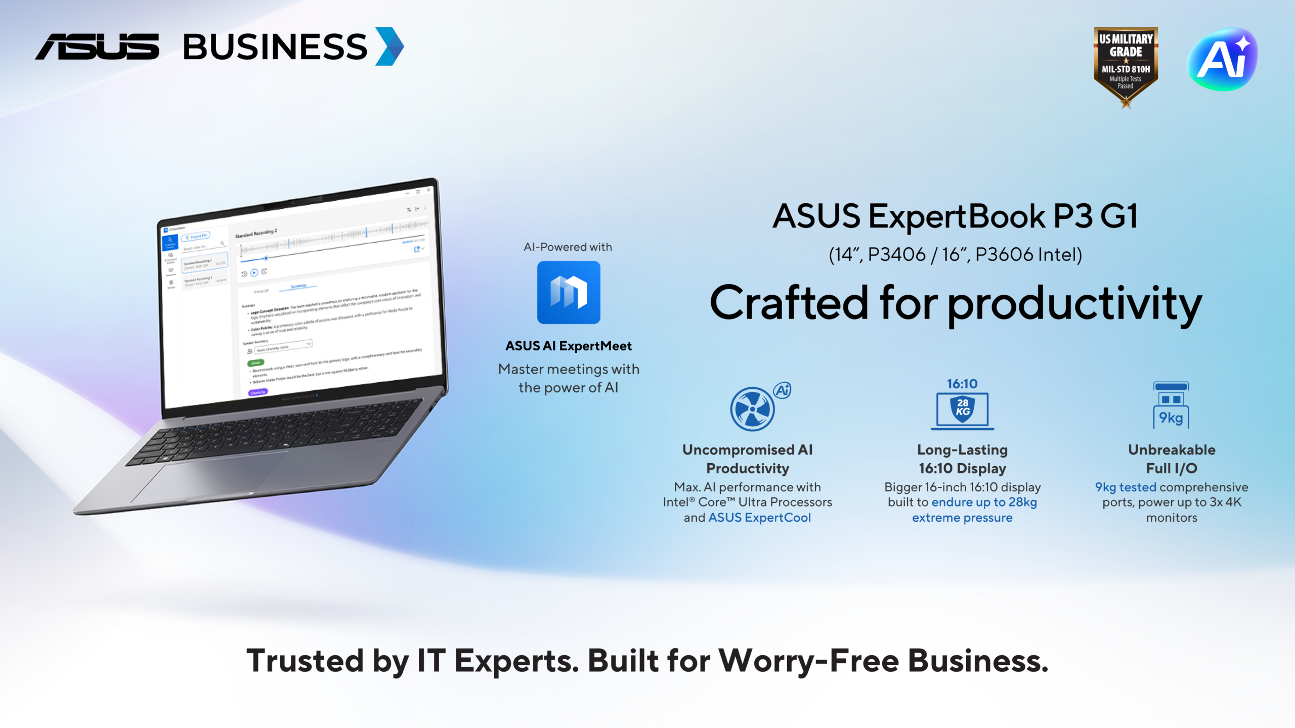 RM4,799起!ASUS ExpertBook P系列开卖:最高Ryzen AI 9 HX、55 TOPS NPU! 2 RM4,799起!ASUS ExpertBook P系列开卖:最高Ryzen AI 9 HX、55 TOPS NPU!
