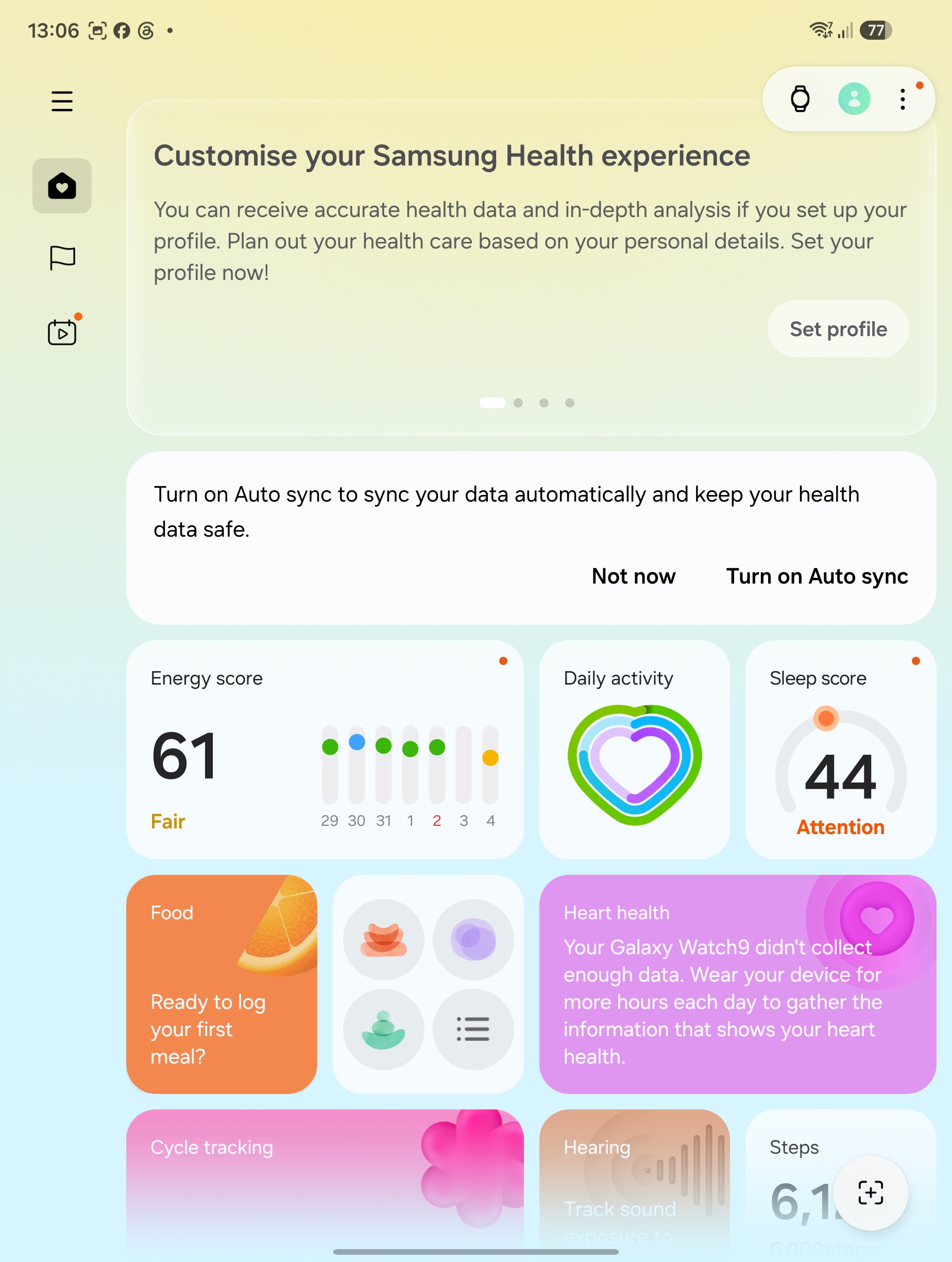 Samsung Galaxy Watch9体验:长时间盯着你的健康看,抬腕就能开启语音助理很“顺手” 5 Screenshot 20260804 130638 Samsung Health