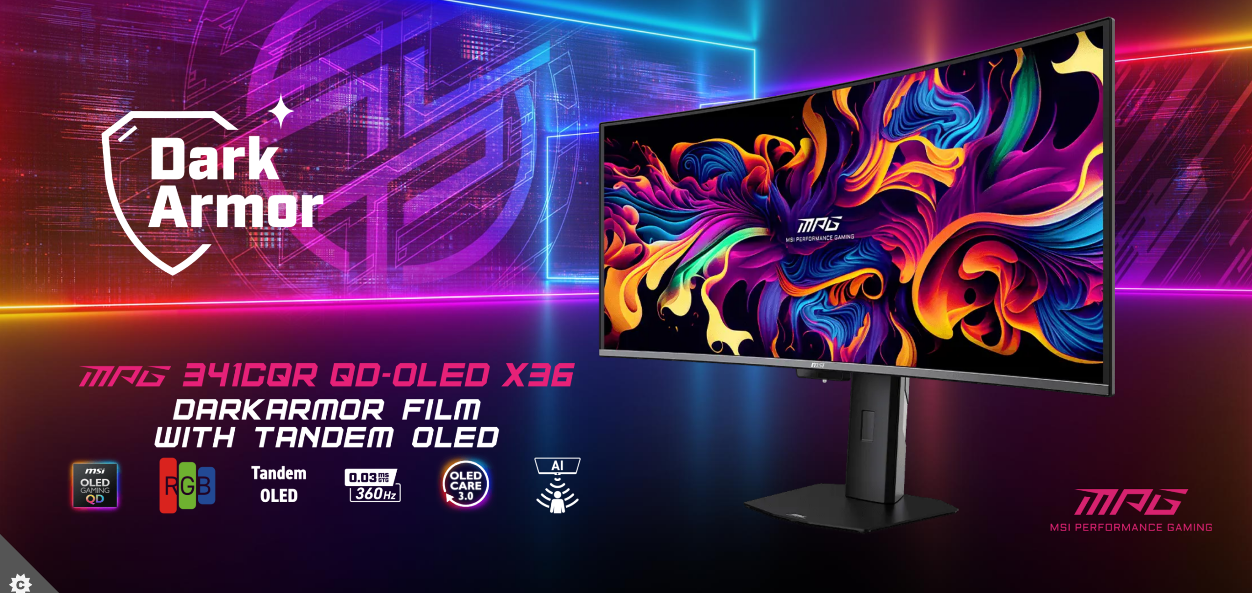 曲面电竞战神!MSI MPG 341CQR QD-OLED X36大马发布:34寸UWQHD、360Hz刷新率,售RM4,999! 2 曲面电竞战神!MSI MPG 341CQR QD-OLED X36大马发布:34寸UWQHD、360Hz刷新率,售RM4,999!